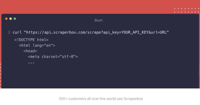 Code example on how to use ScrapeBox API